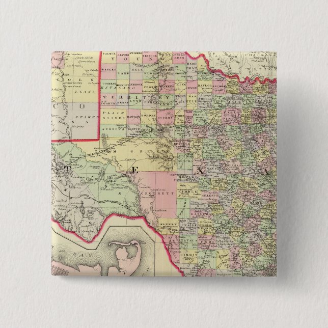 Chapa Cuadrada Texas 7 (Anverso)