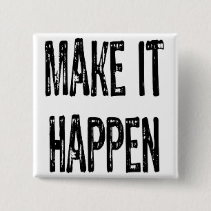 Chapa Cuadrada Text- Make It happen-Black