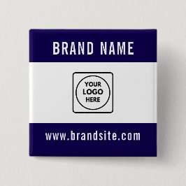 Chapa Cuadrada Texto de Marca Promocional Personalizada para Nego