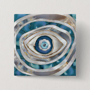 Chapa Cuadrada Texturas minerales y oro del ojo del mal