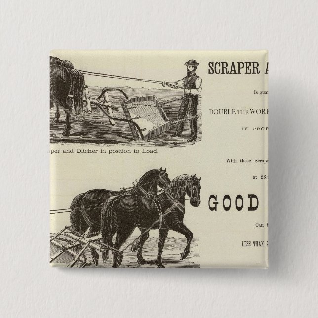 Chapa Cuadrada The Chicago Scraper and Ditcher (Anverso)
