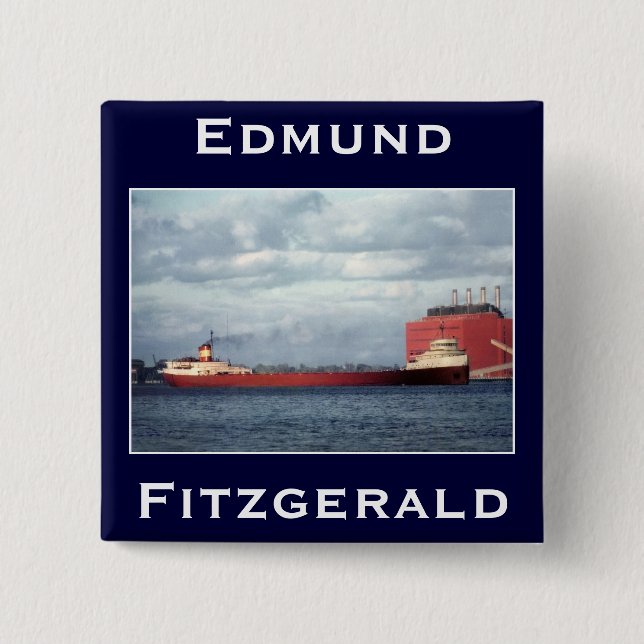 Chapa Cuadrada The Edmund Fitzgerald (Anverso)