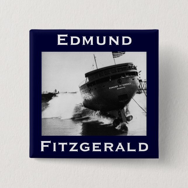 Chapa Cuadrada The Edmund Fitzgerald (Anverso)