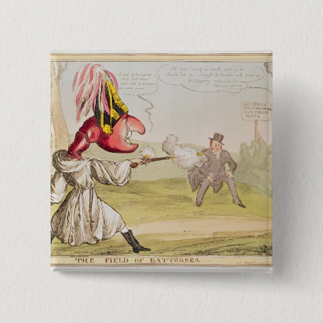 Chapa Cuadrada The Field de Battersea, 1829 (Anverso)