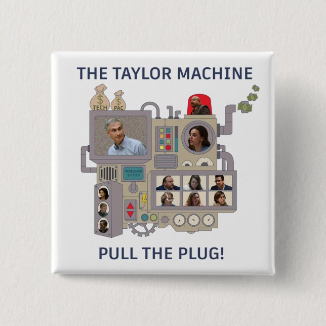 Chapa Cuadrada The Taylor Machine (Anverso)