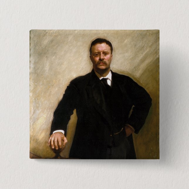 Chapa Cuadrada Theodore Roosevelt (Anverso)