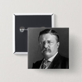 Chapa Cuadrada Theodore Roosevelt Teddy Presidente Republicano