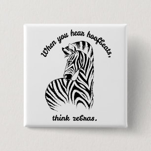 Chapa Cuadrada Think Zebras
