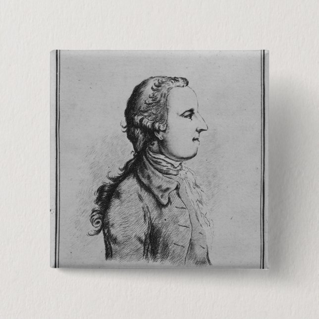 Chapa Cuadrada Thomas Gray, dibujado por Guillermo Henshaw (Anverso)