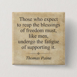 Chapa Cuadrada Thomas Paine