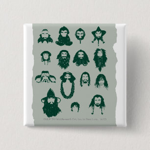 Chapa Cuadrada THORIN OAKENSHIELD™ y pelo de Company