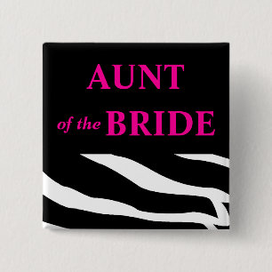 Chapa Cuadrada Tía Of The Bride