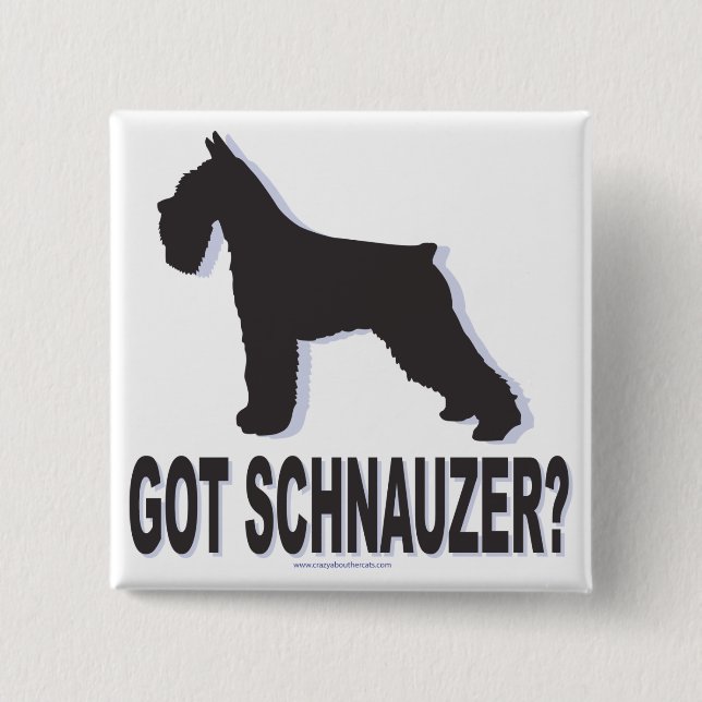 Chapa Cuadrada ¿Tienes a Schnauzer? (Anverso)