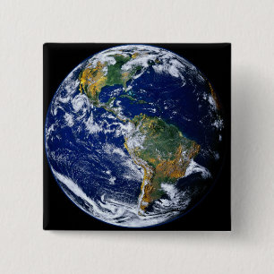 Chapa Cuadrada Tierra Completa Mostrando Las Américas