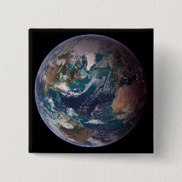 Chapa Cuadrada Tierra de Mármol Azul (Hemisferio Occidental)