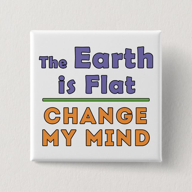 Chapa Cuadrada Tierra plana (Anverso)