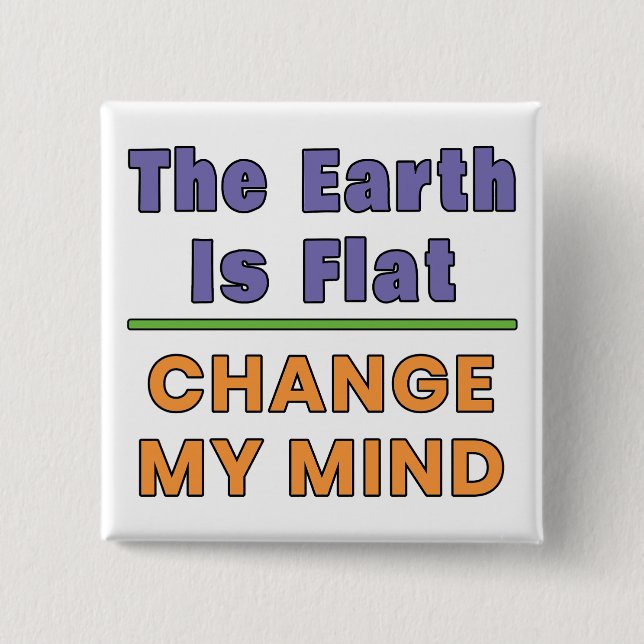 Chapa Cuadrada Tierra plana (Anverso)