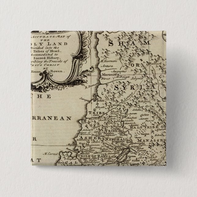 Chapa Cuadrada Tierra Santa (Anverso)