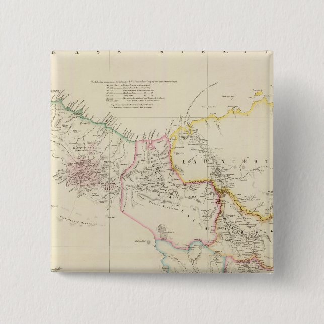 Chapa Cuadrada Tierra Van Diemens 2 (Anverso)