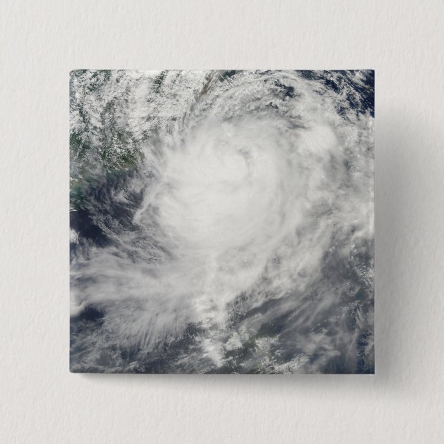 Chapa Cuadrada Tifón Morakot sobre Taiwán (Anverso)