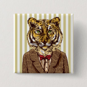 Chapa Cuadrada Tigre en desgaste de la tarde