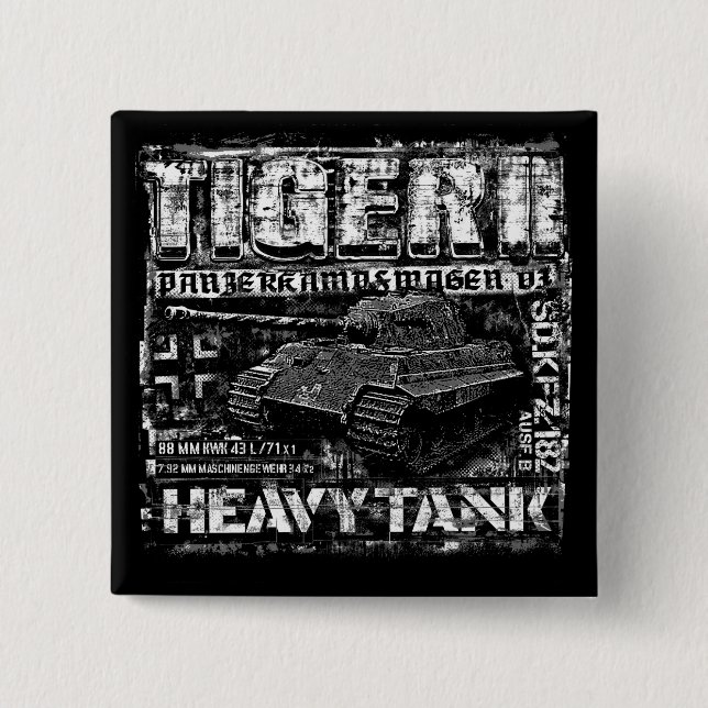 Chapa Cuadrada Tigre II (Anverso)