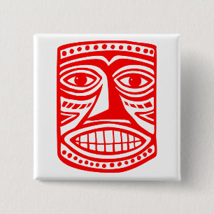 Chapa Cuadrada Tiki Toby - Rojo