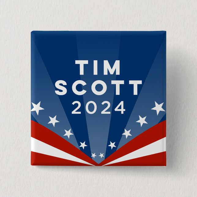 Chapa Cuadrada Tim Scott 2024 (Anverso)