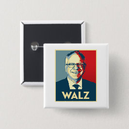 Chapa Cuadrada Tim Walz