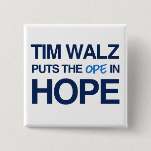 Chapa Cuadrada Tim Walz Fan Club