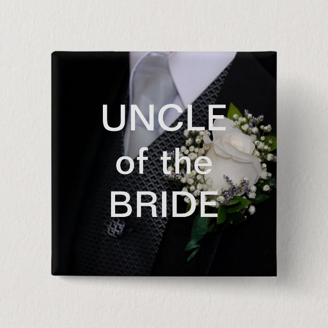 Chapa Cuadrada Tío Of The Bride (Anverso)