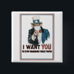 Chapa Cuadrada Tío Sam "Te quiero" a......<br><div class="desc">¡El ícono clásico americano está de vuelta para recordarnos que estamos a salvo,  que nos mantengamos sanos,  que nos lavemos las manos y que dejemos de acaparar el papel higiénico! ¡Podemos Hacer Esto! Sé un patriota y comparte con tus vecinos y conciudadanos necesitados.</div>