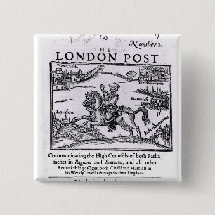 Chapa Cuadrada Titlepage 'de las noticias de Londres