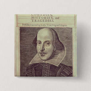 Chapa Cuadrada Titlepage de 'Sr. Guillermo Shakespeares