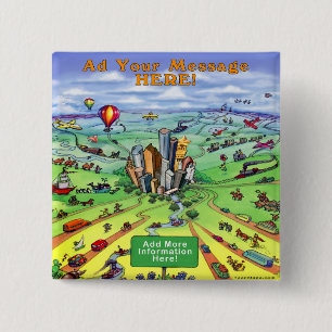 Chapa Cuadrada Todas las carreteras conducen a Houston Texas