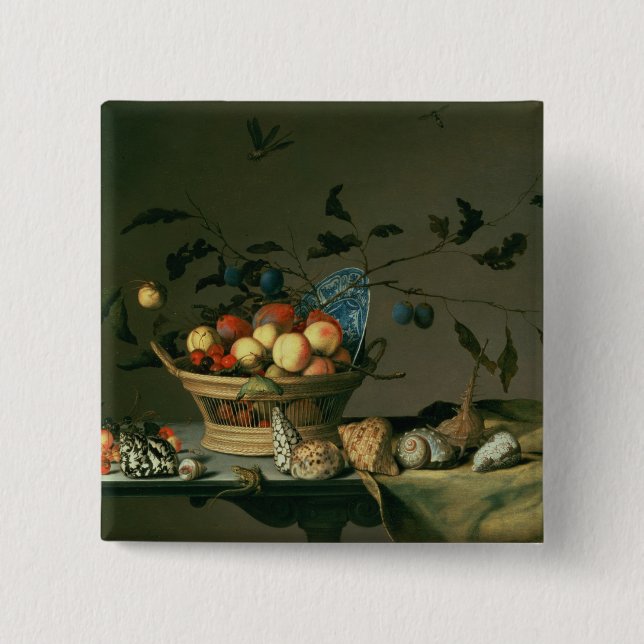 Chapa Cuadrada Todavía vida 2 (Anverso)