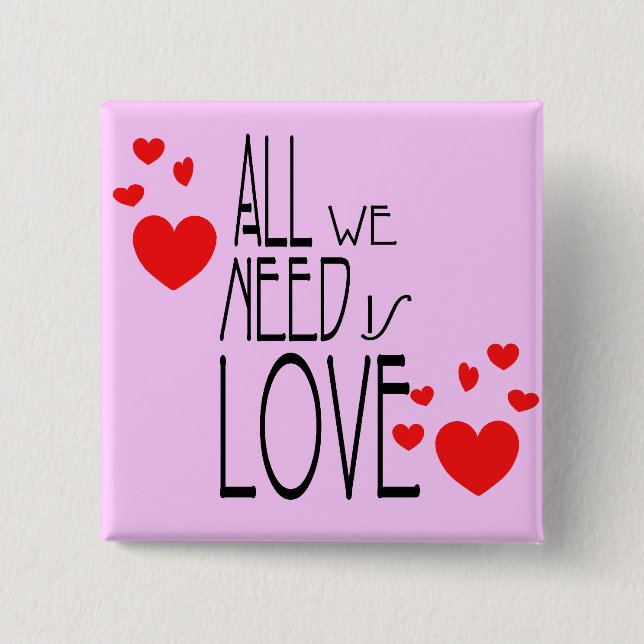 Chapa Cuadrada todo lo que necesitamos es amor (Anverso)