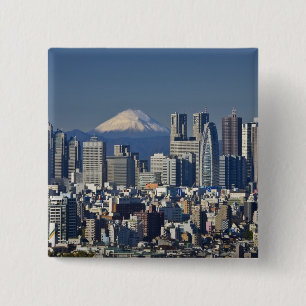 Chapa Cuadrada Tokio, horizonte del distrito de Shinjuku, Monte F