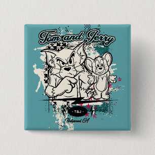 Chapa Cuadrada Tom y Jerry Hollywood CA