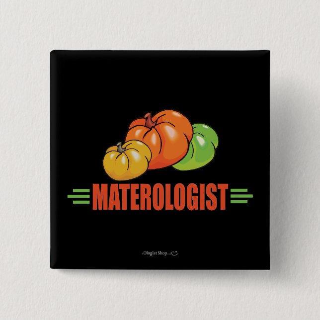 Chapa Cuadrada Tomates divertidos (Anverso)