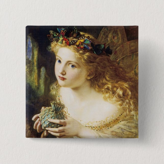 Chapa Cuadrada Tomemos el rostro justo de la mujer (Anverso)