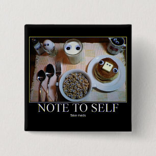 Chapa Cuadrada ¡Tomen los Meds!