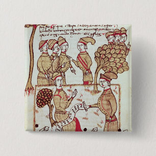 Chapa Cuadrada Topógrafo con sus trabajadores