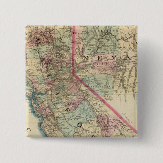 Chapa Cuadrada Topographic Railroad and County Map, California