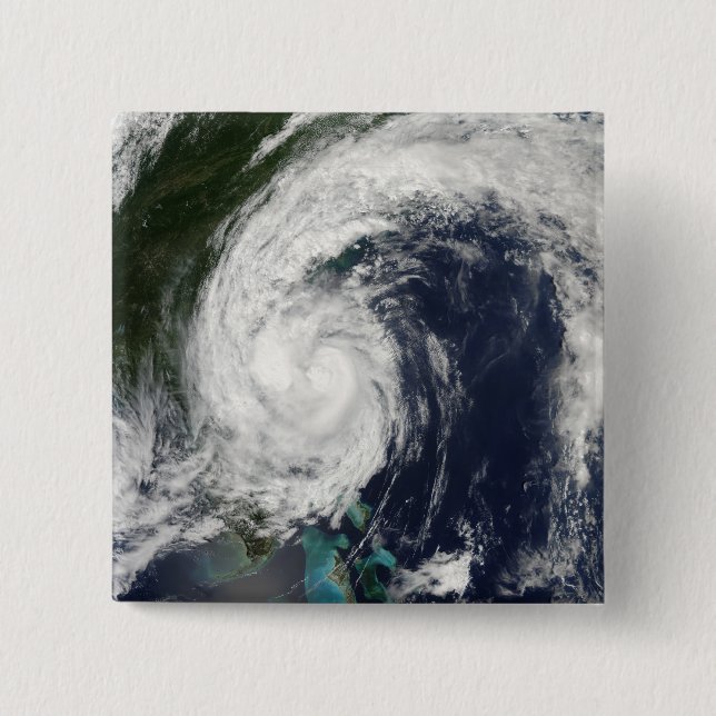 Chapa Cuadrada Tormenta tropical Hanna en la costa este (Anverso)