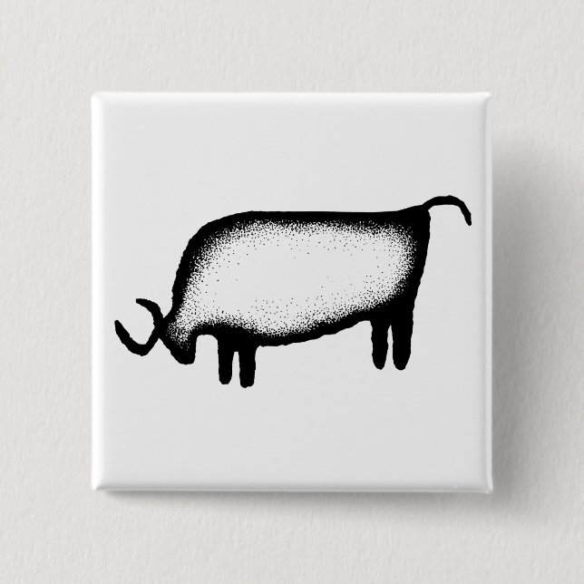 Chapa Cuadrada Toro - negro (Anverso)