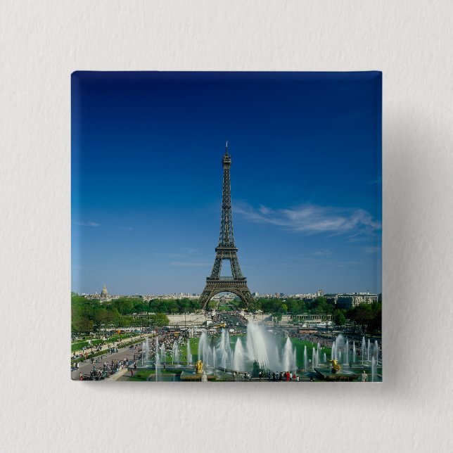 Chapa Cuadrada Torre Eiffel, París, Francia (Anverso)