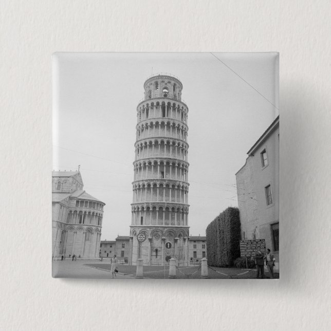 Chapa Cuadrada Torre inclinada de Pisa (Anverso)