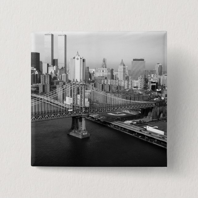 Chapa Cuadrada Torres gemelas: 1991 (Anverso)