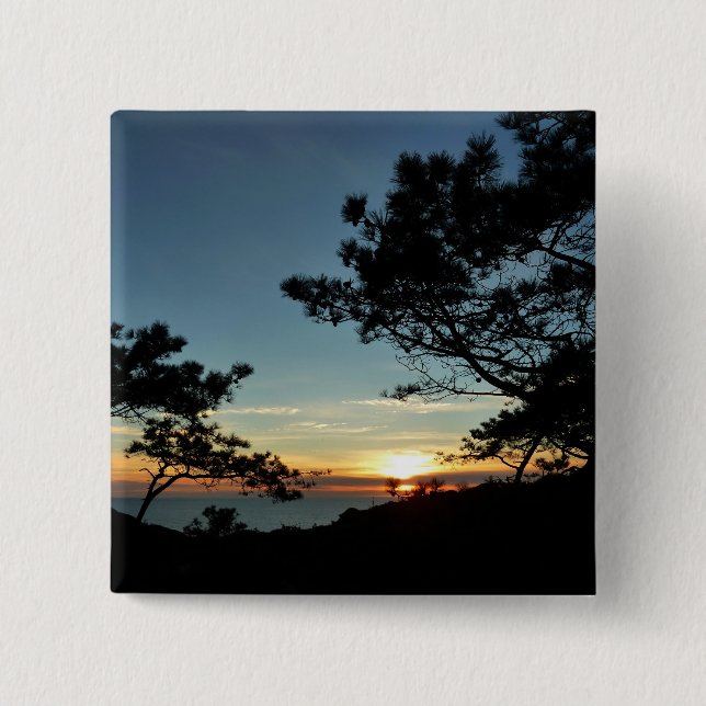 Chapa Cuadrada Torrey Pine Sunset III California (Anverso)